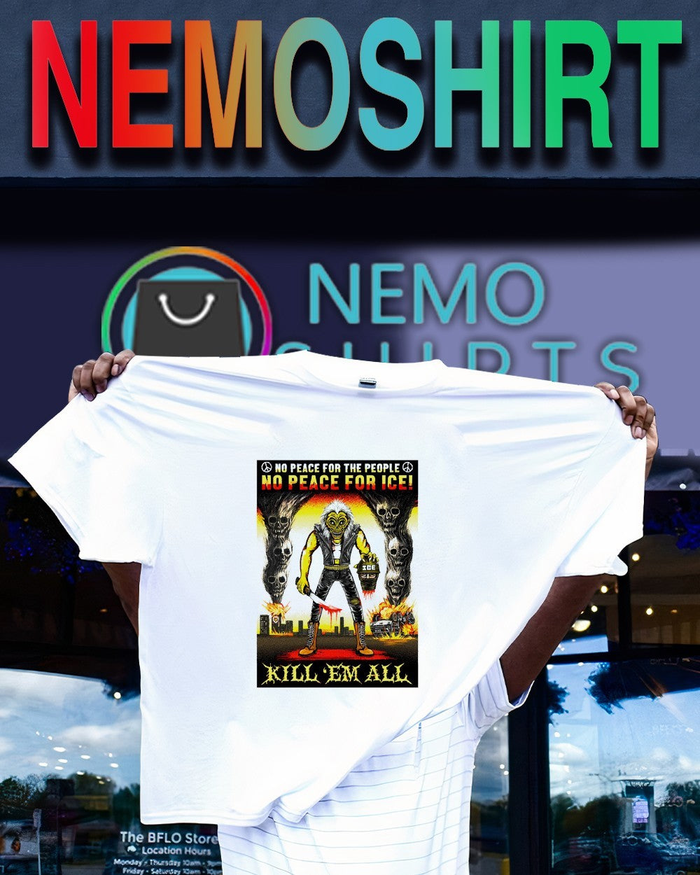 No peace for the people no peace for Ice kill ’em all shirt