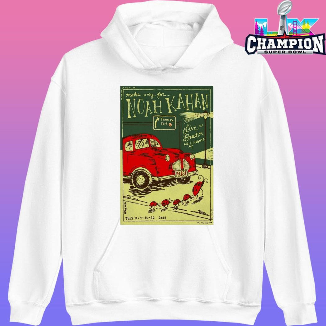 Noah Kahan Fenway Park July 9 2026 Shirt