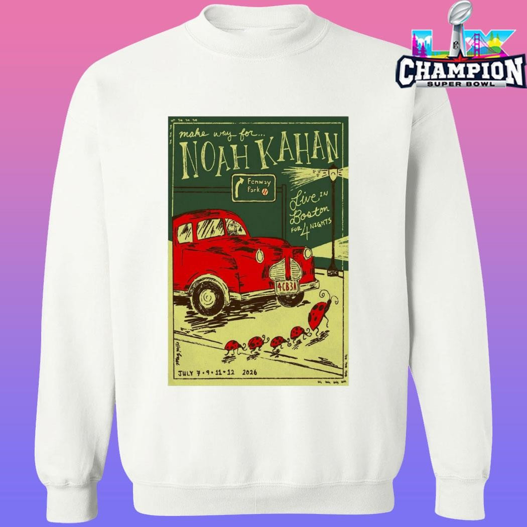 Noah Kahan Fenway Park July 9 2026 Shirt