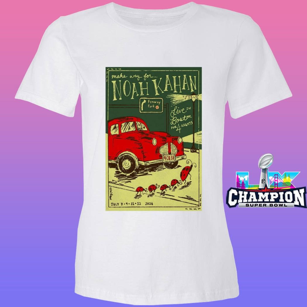 Noah Kahan Fenway Park July 9 2026 Shirt
