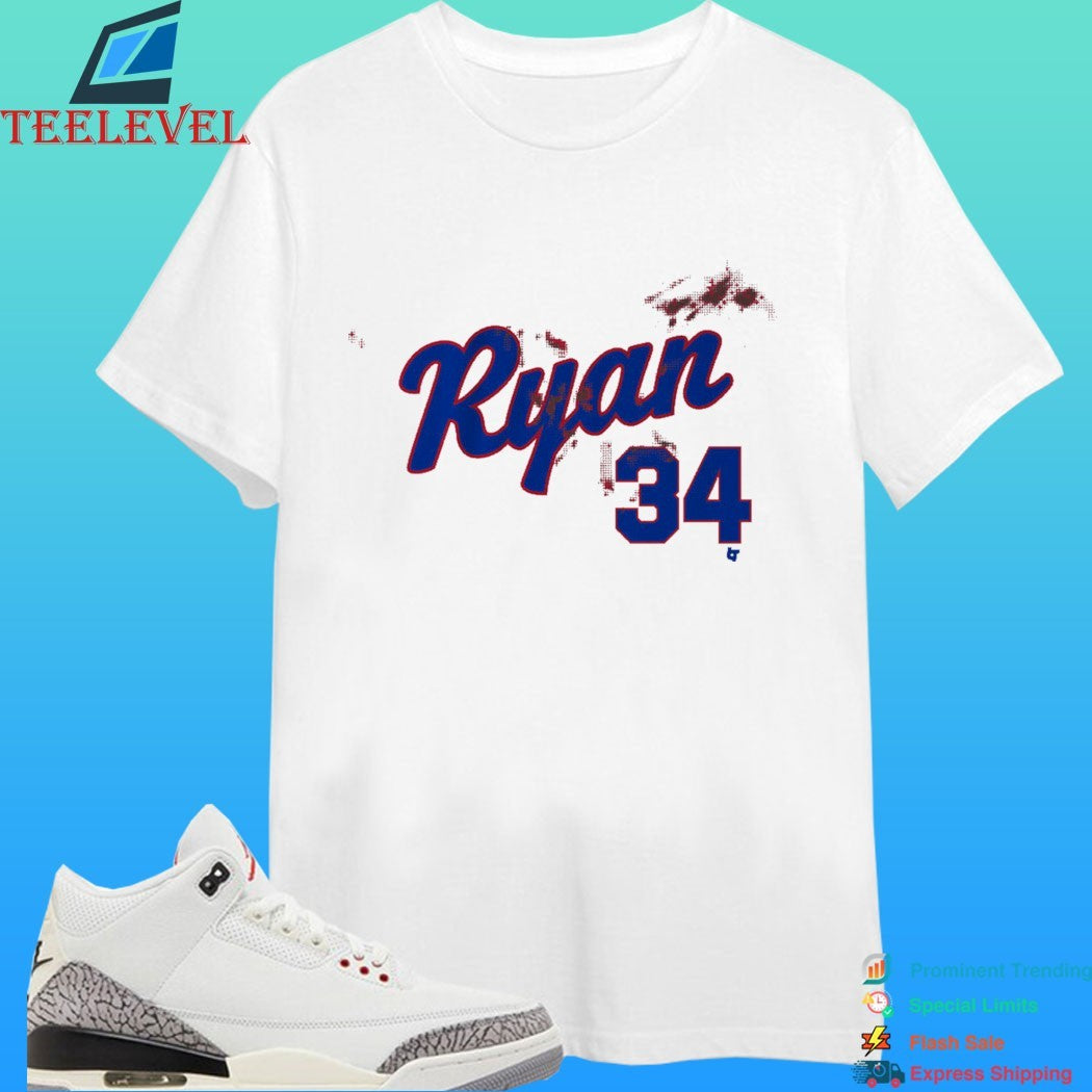 Nolan Ryan 34 Bloody Shirt