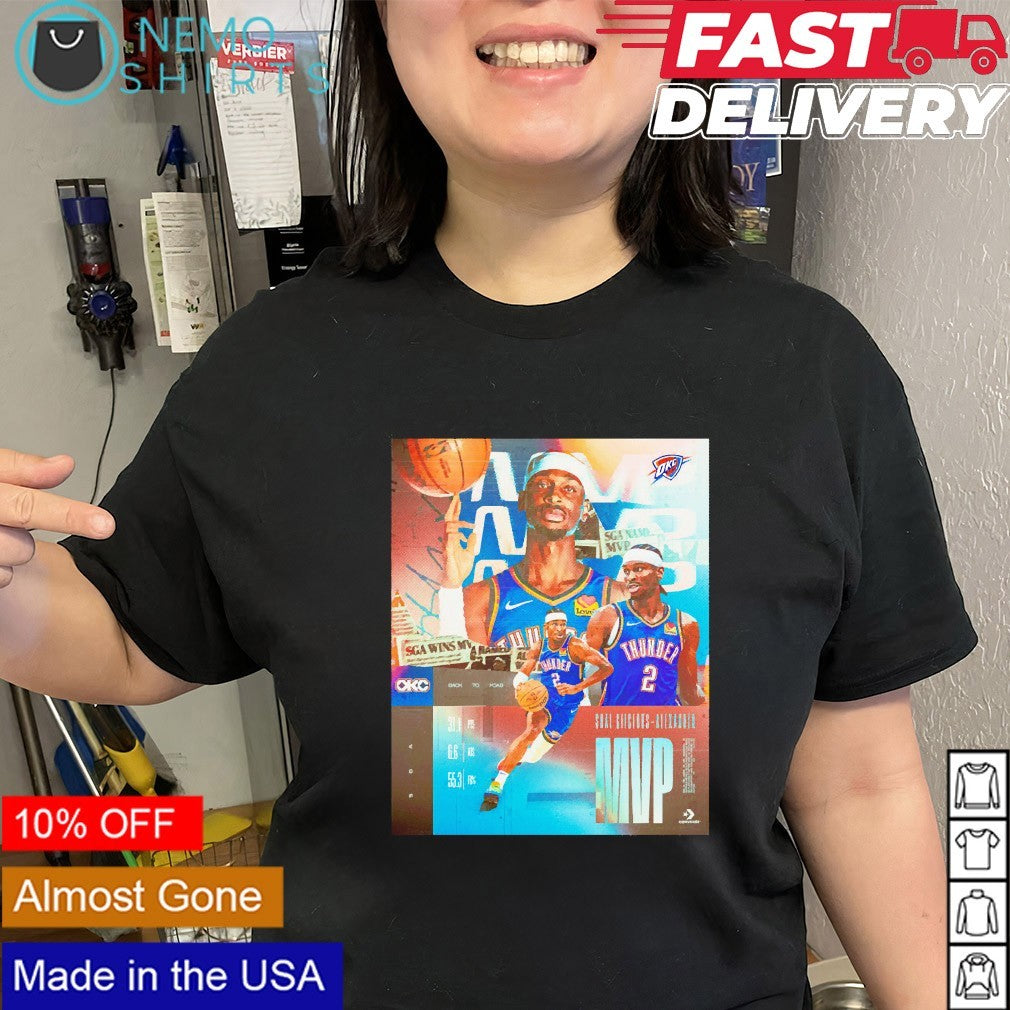 OKC Thunder Shai back to back MVP graphic shirt