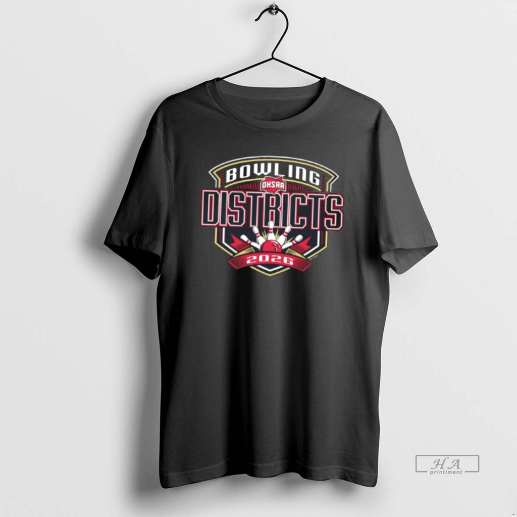 Official 2026 Ohsaa Bowling Districts Logo Tee