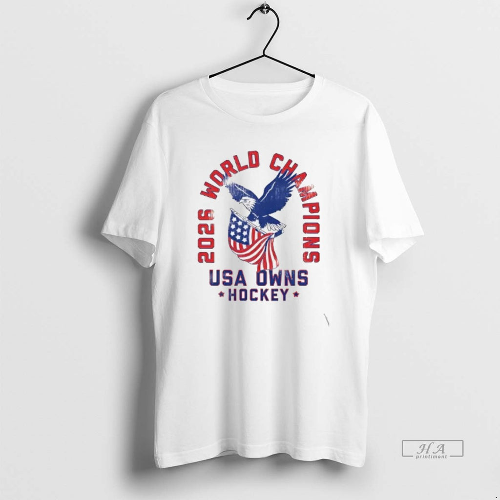 Official 2026 World Champions Usa Owns Hockey