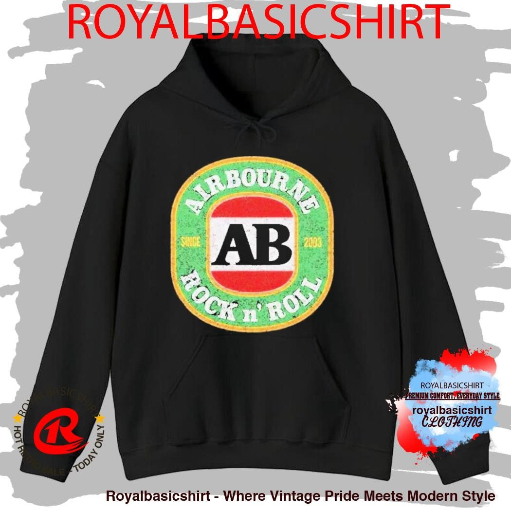 Airbourne Rock N’ Roll Beer Logo Since 2003 Shirt