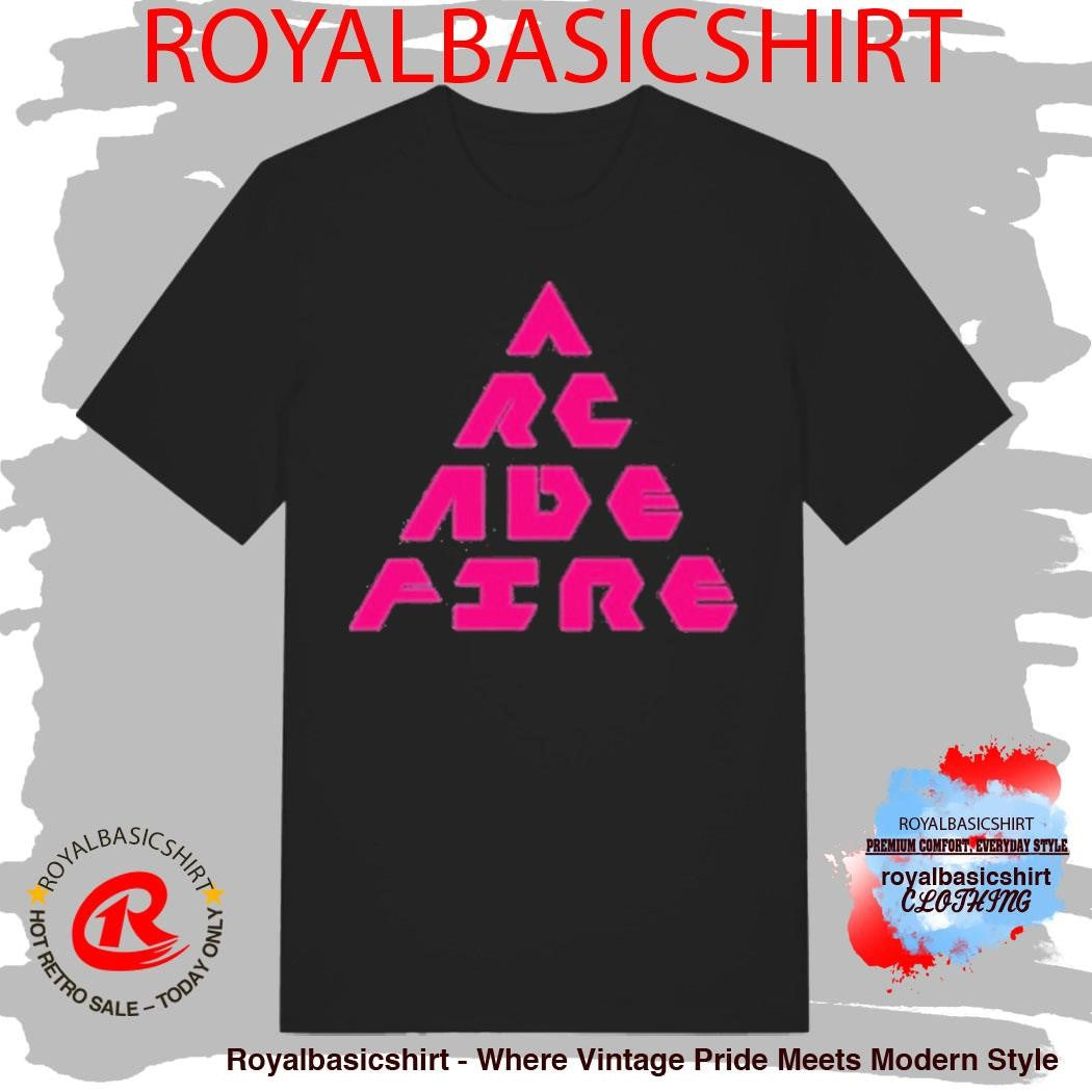 Arcade Fire Don’t Think About Pink Elephant 2025 Tour Triangle Shirt