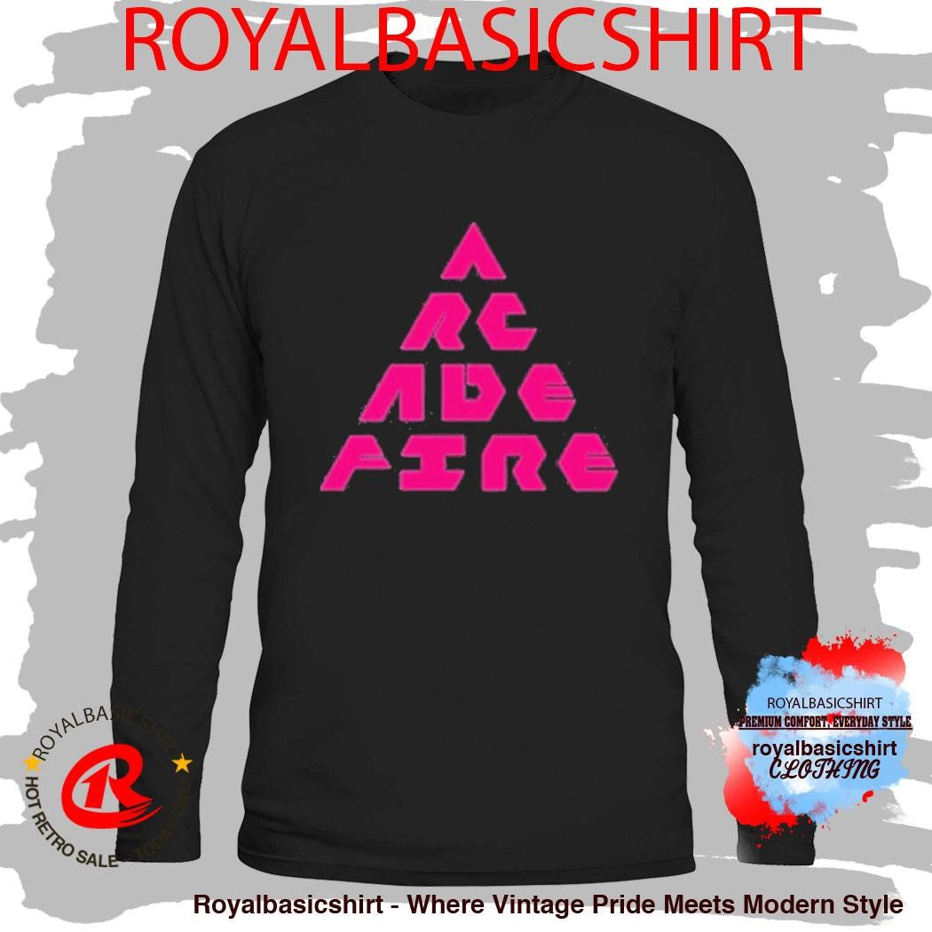 Arcade Fire Don’t Think About Pink Elephant 2025 Tour Triangle Shirt