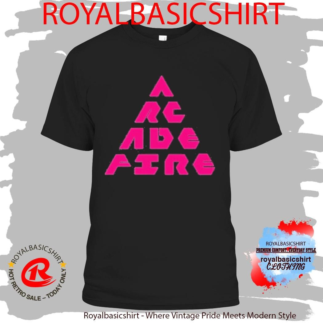 Arcade Fire Don’t Think About Pink Elephant 2025 Tour Triangle Shirt