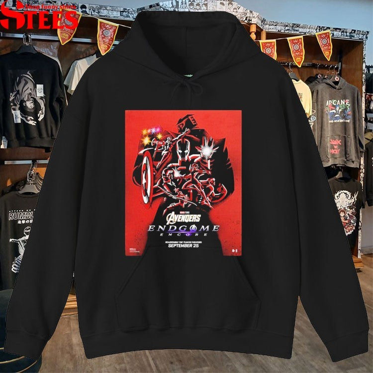 Avengers Endgame Encore By Kaz Oomori Reassemble The Team In Theaters September 25 2026 T-shirt