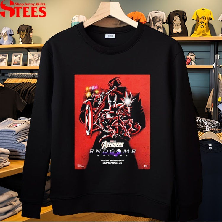 Avengers Endgame Encore By Kaz Oomori Reassemble The Team In Theaters September 25 2026 T-shirt