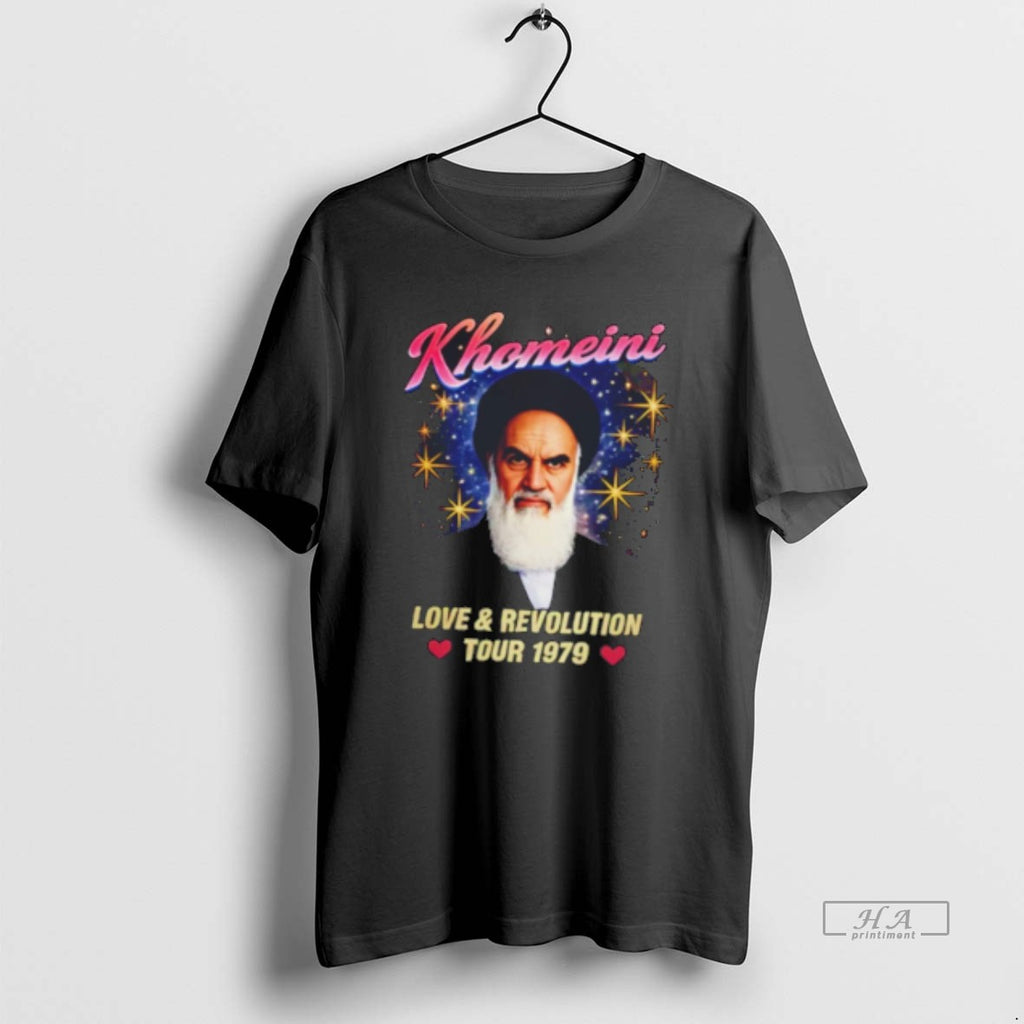 Official Ayatollah Khomeini Love And Revolution Tour 1979 Tee