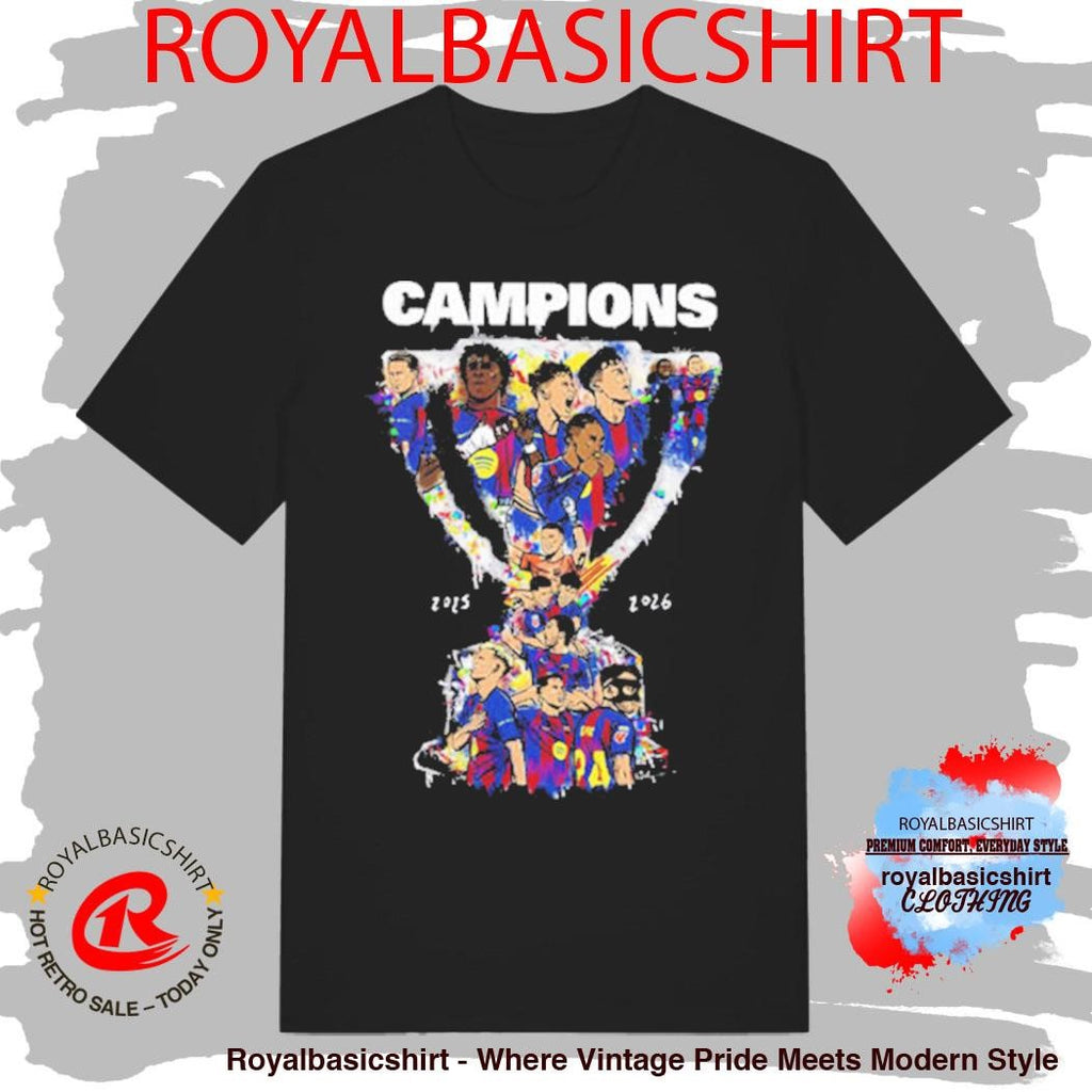 Barcelona FC Champions La Liga 2025 26 Campions Trophy Shirt