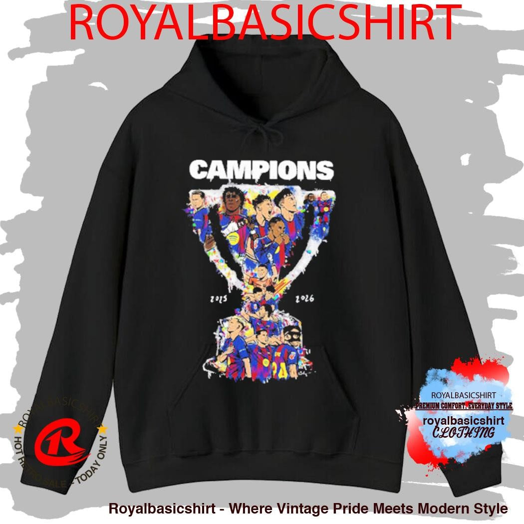 Barcelona FC Champions La Liga 2025 26 Campions Trophy Shirt