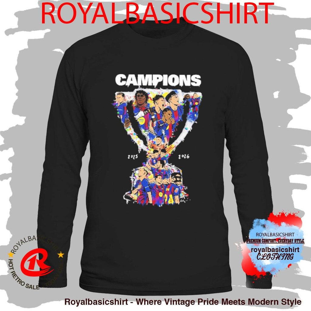 Barcelona FC Champions La Liga 2025 26 Campions Trophy Shirt