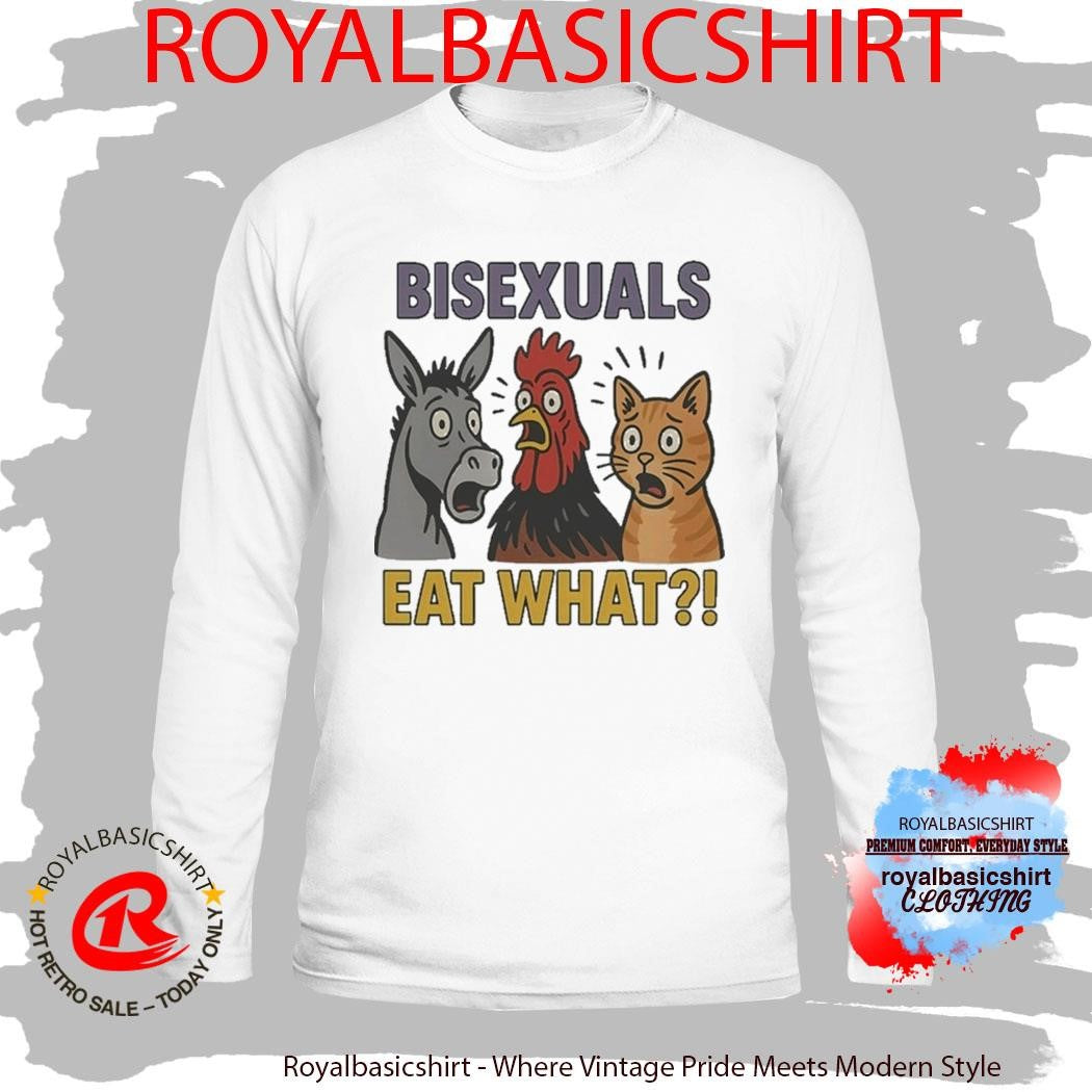 Bisexuals Eat What Donkey Cock Cat Shirt
