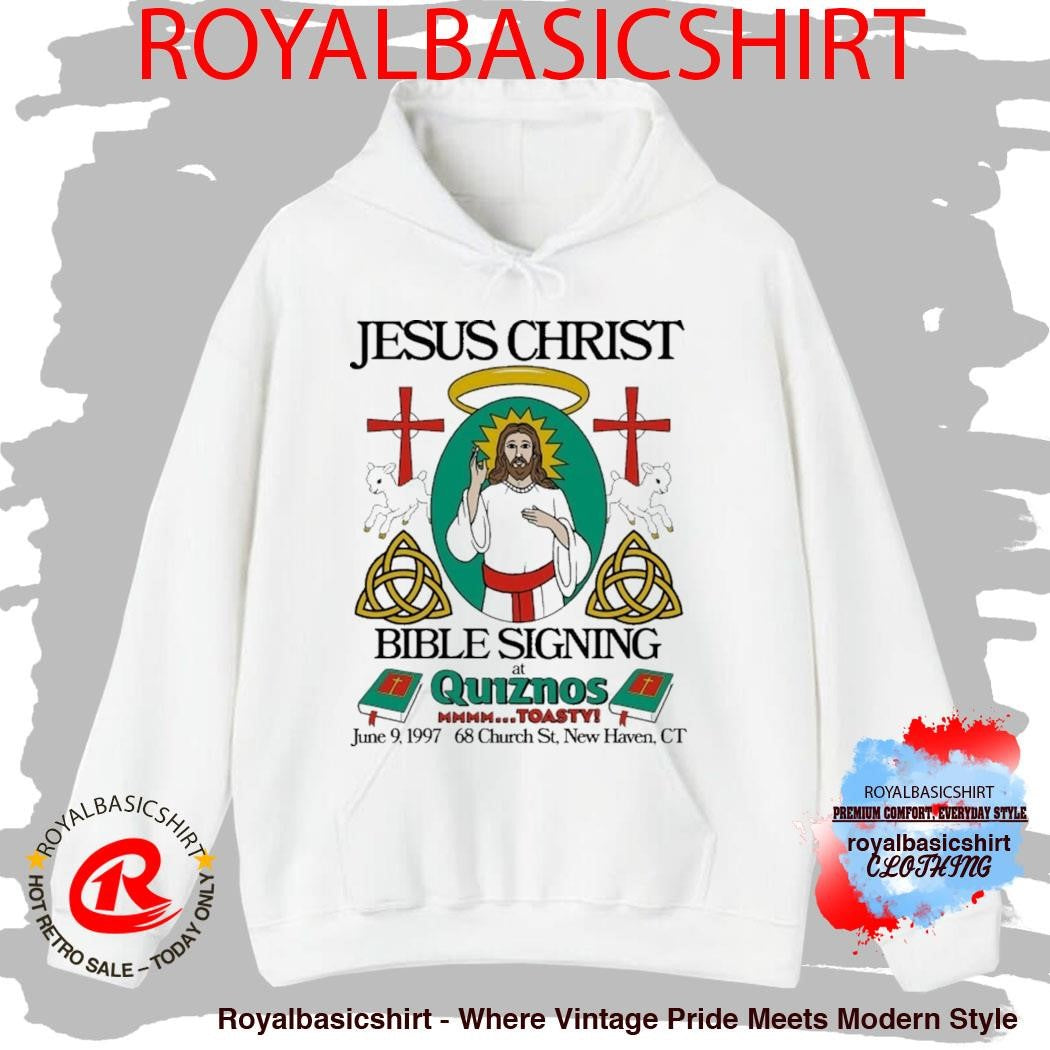 Brian Robert Jones Jesus Christ Bible Signing At Quiznos Toasty June 9 1997 Shirt