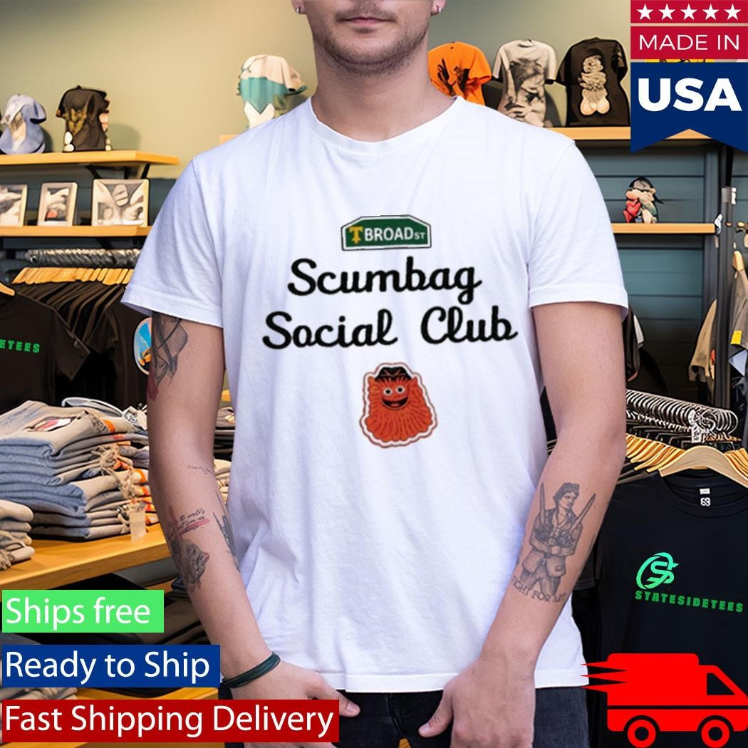 Broad Street Scumbag Social Club Flyer Shirt