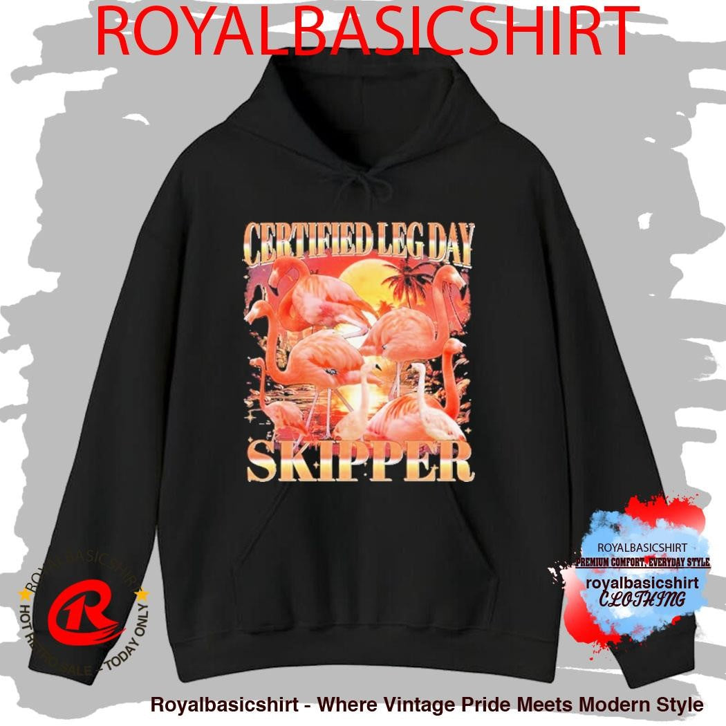Certified Leg Day Skipper Flamingo Shirt