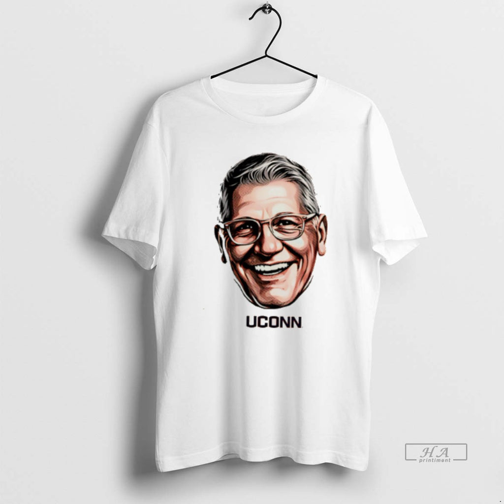 Official Coach Geno Uconn Huskies Big Head Tee