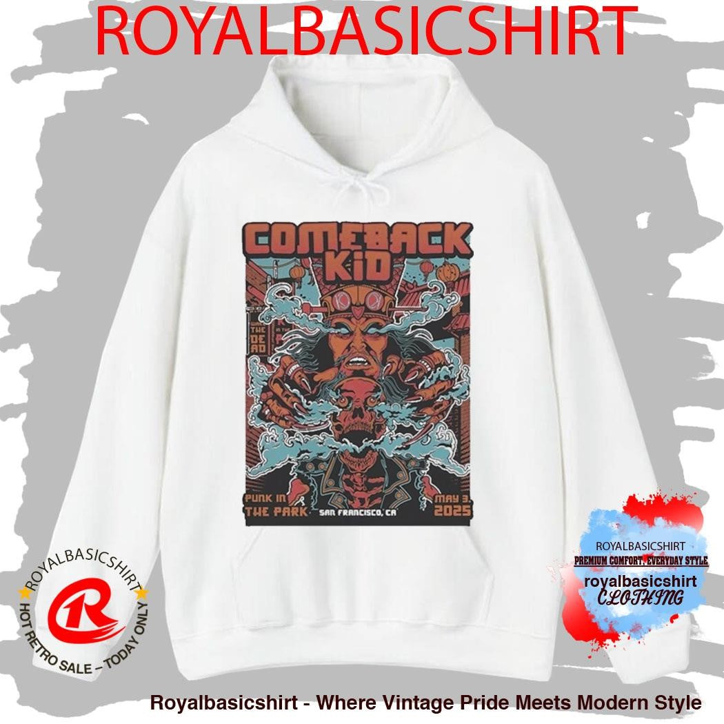 Comeback Kid Cow Palace San Francisco, CA May 3 2025 Tour Shirt
