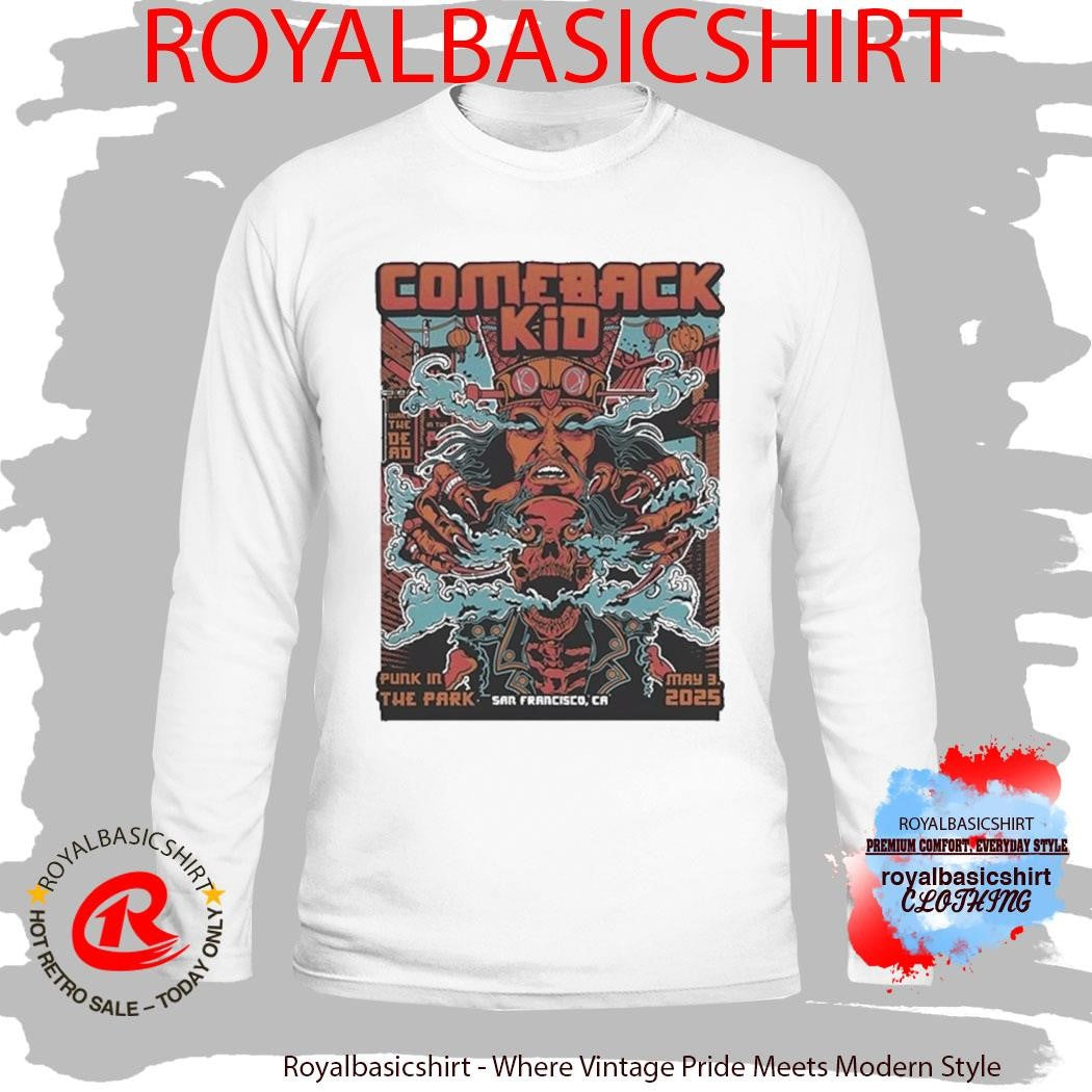 Comeback Kid Cow Palace San Francisco, CA May 3 2025 Tour Shirt