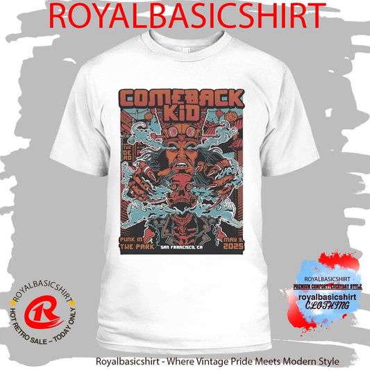 Comeback Kid Cow Palace San Francisco, CA May 3 2025 Tour Shirt