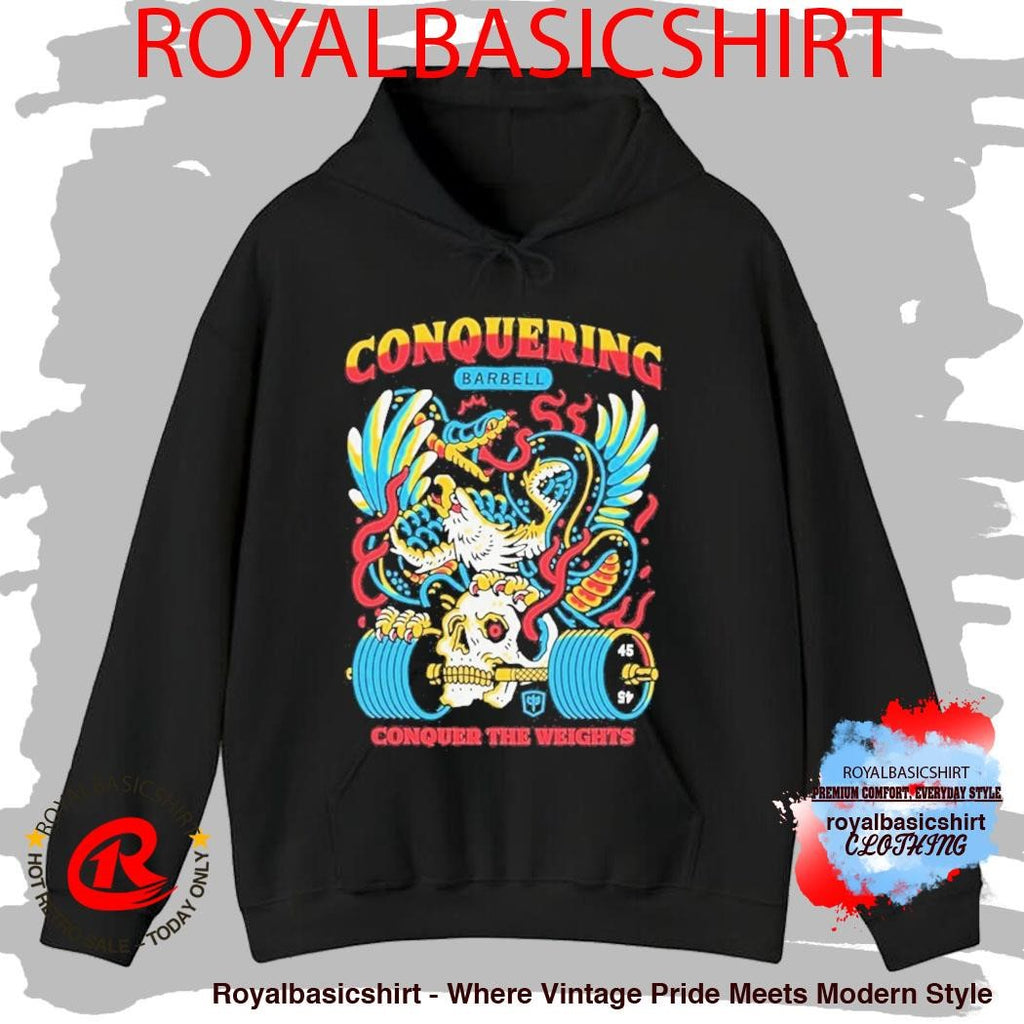 Conquer The Weights Air Raid Conquering Barbell Shirt