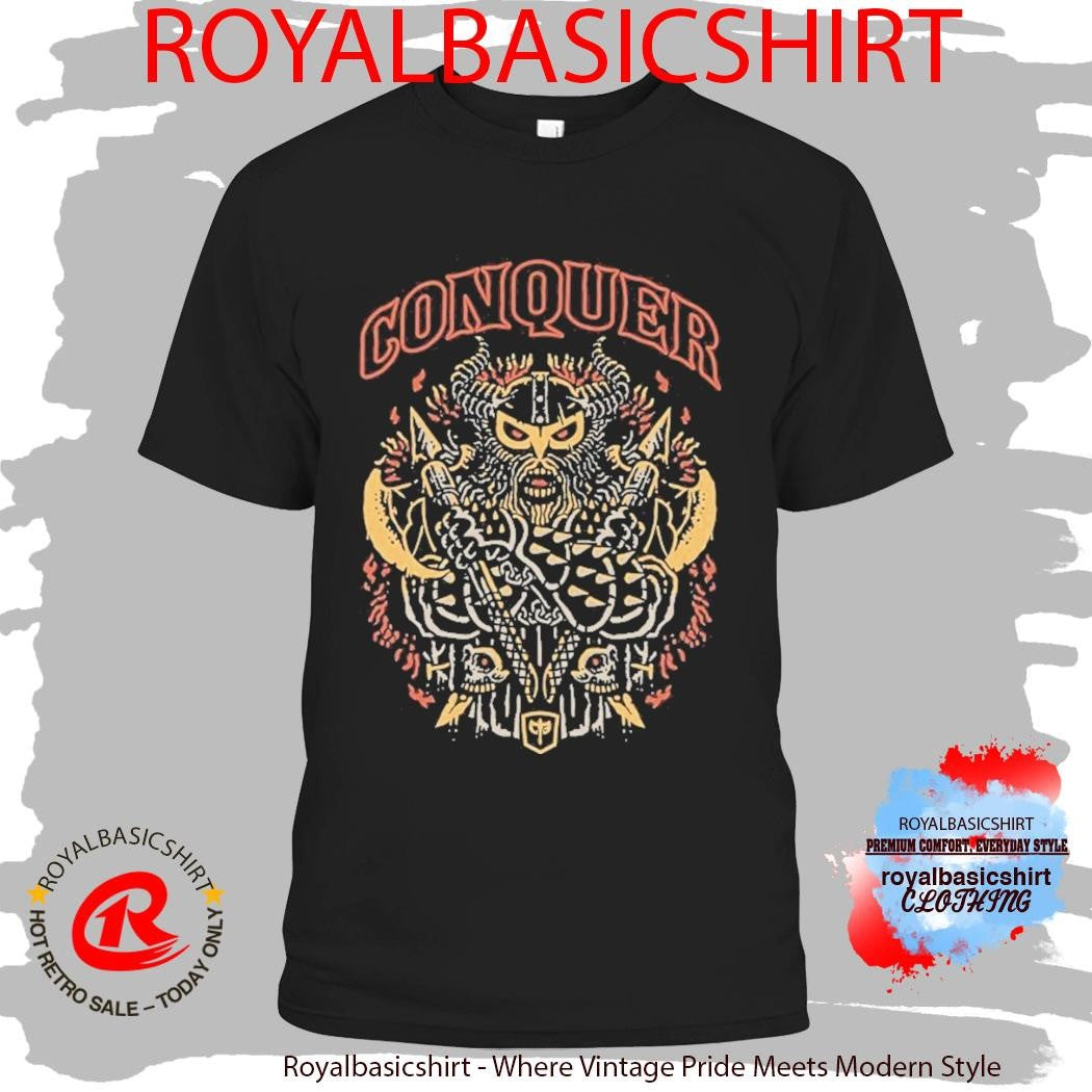 Conquer Viking Conquering Barbell Shirt