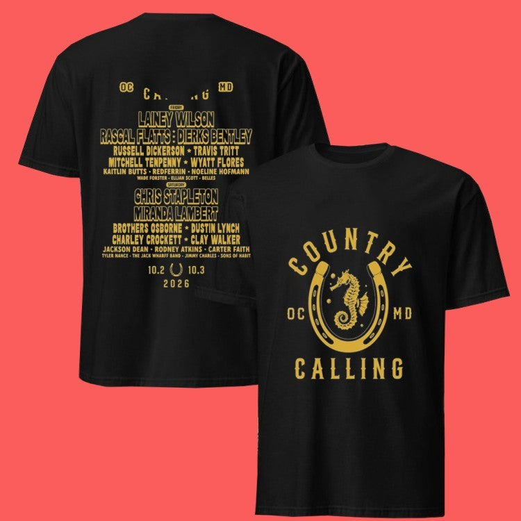 Country Calling Festival Seahorse Lineup Shirt