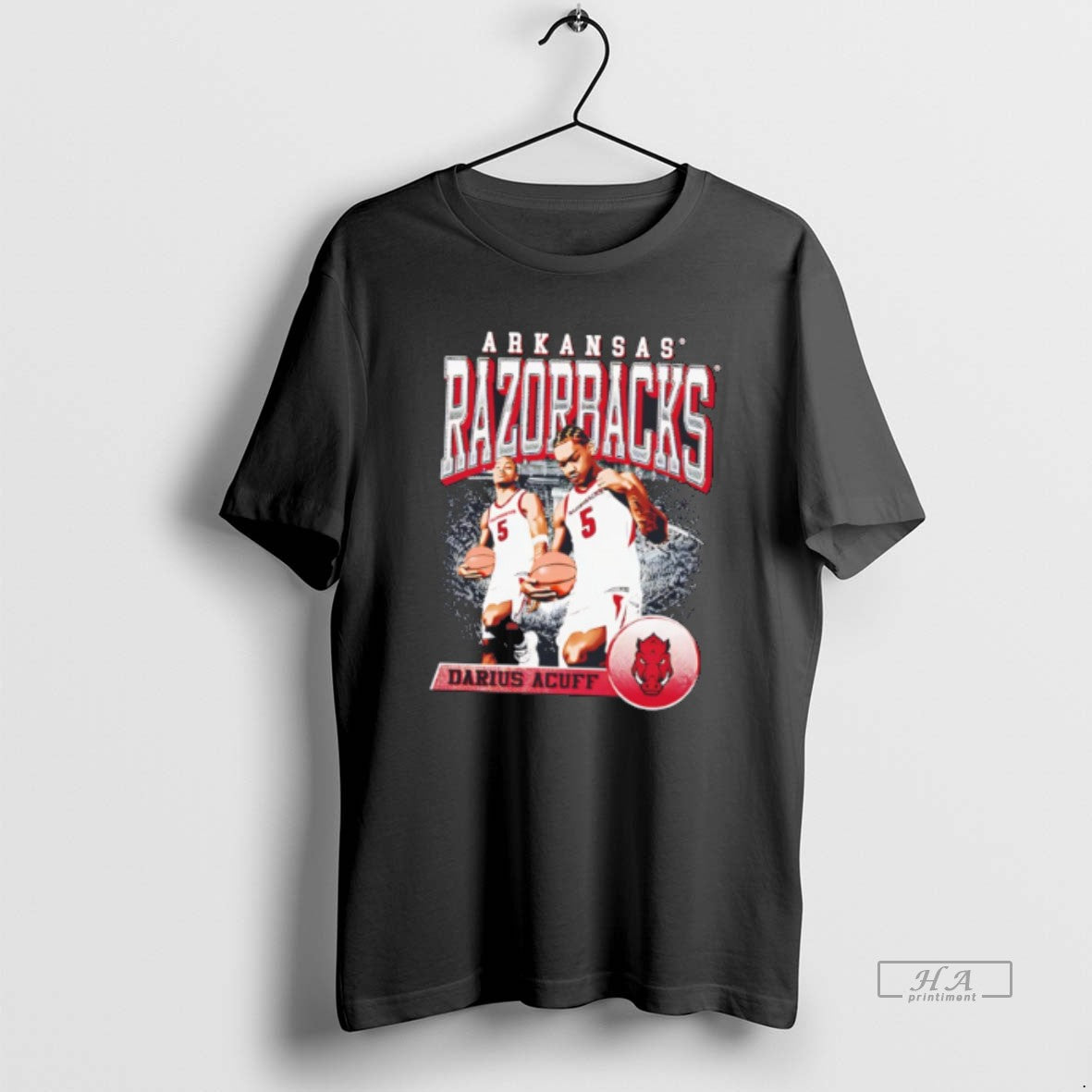 Official Darius Acuff Jr Arkansas Razorbacks Retro Tee