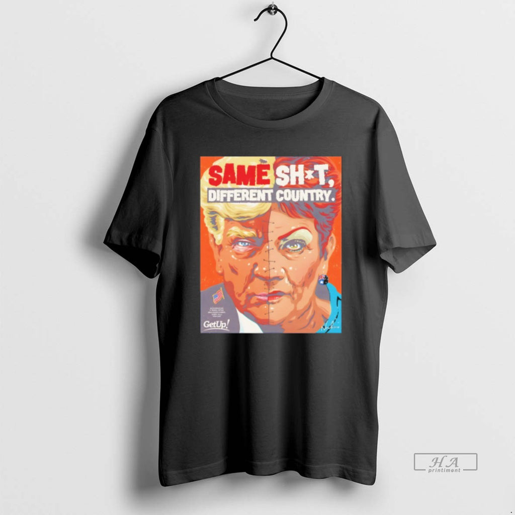 Official Donald Trump X Pauline Hanson Same Shit Different Country American Flag