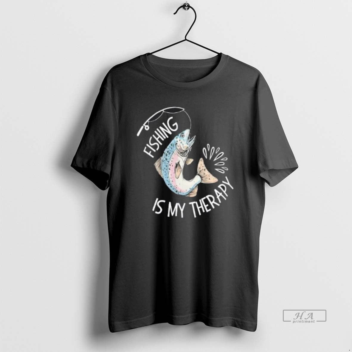Official Fishing Is My Therapy Vintage