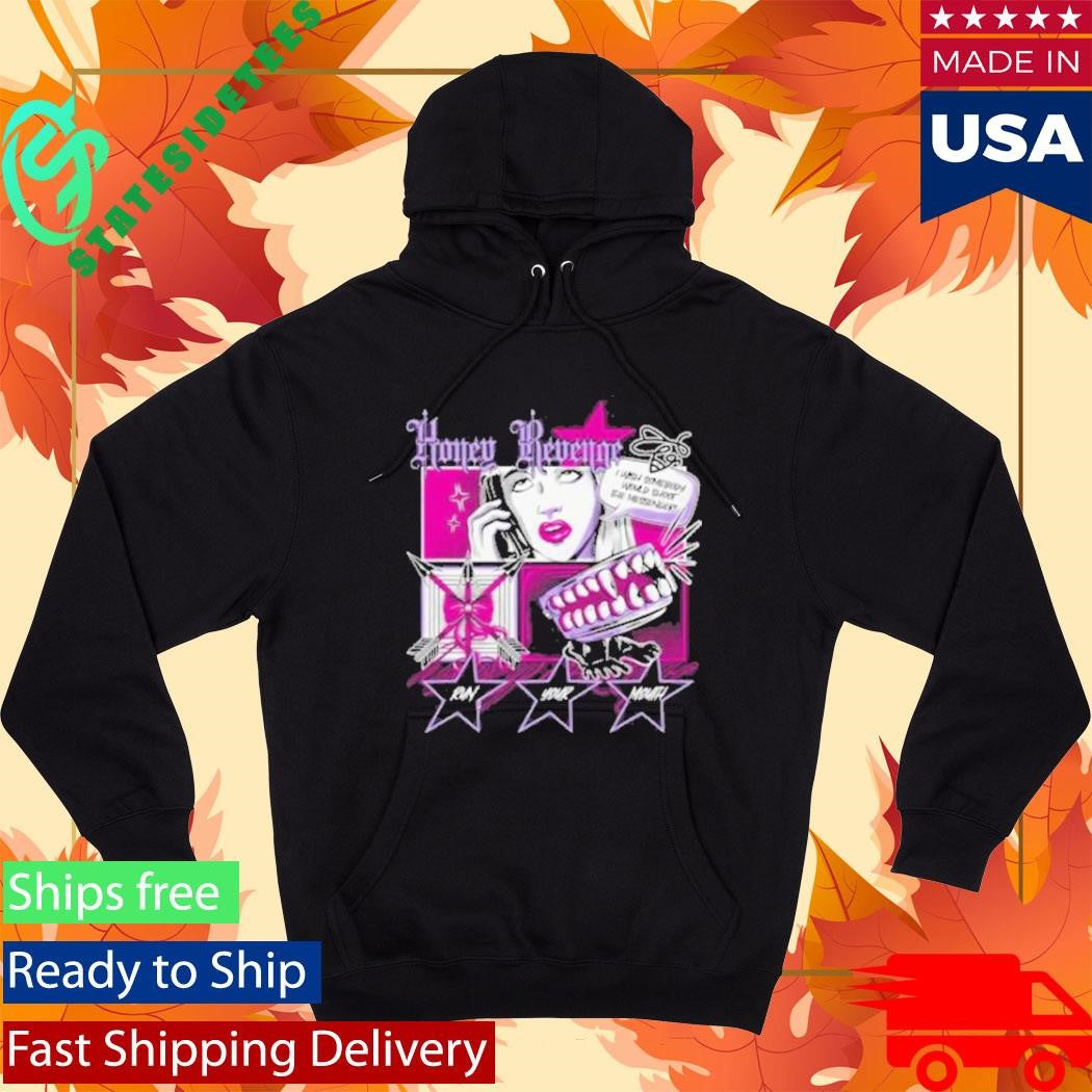Honey Revenge Comic Black Shirt