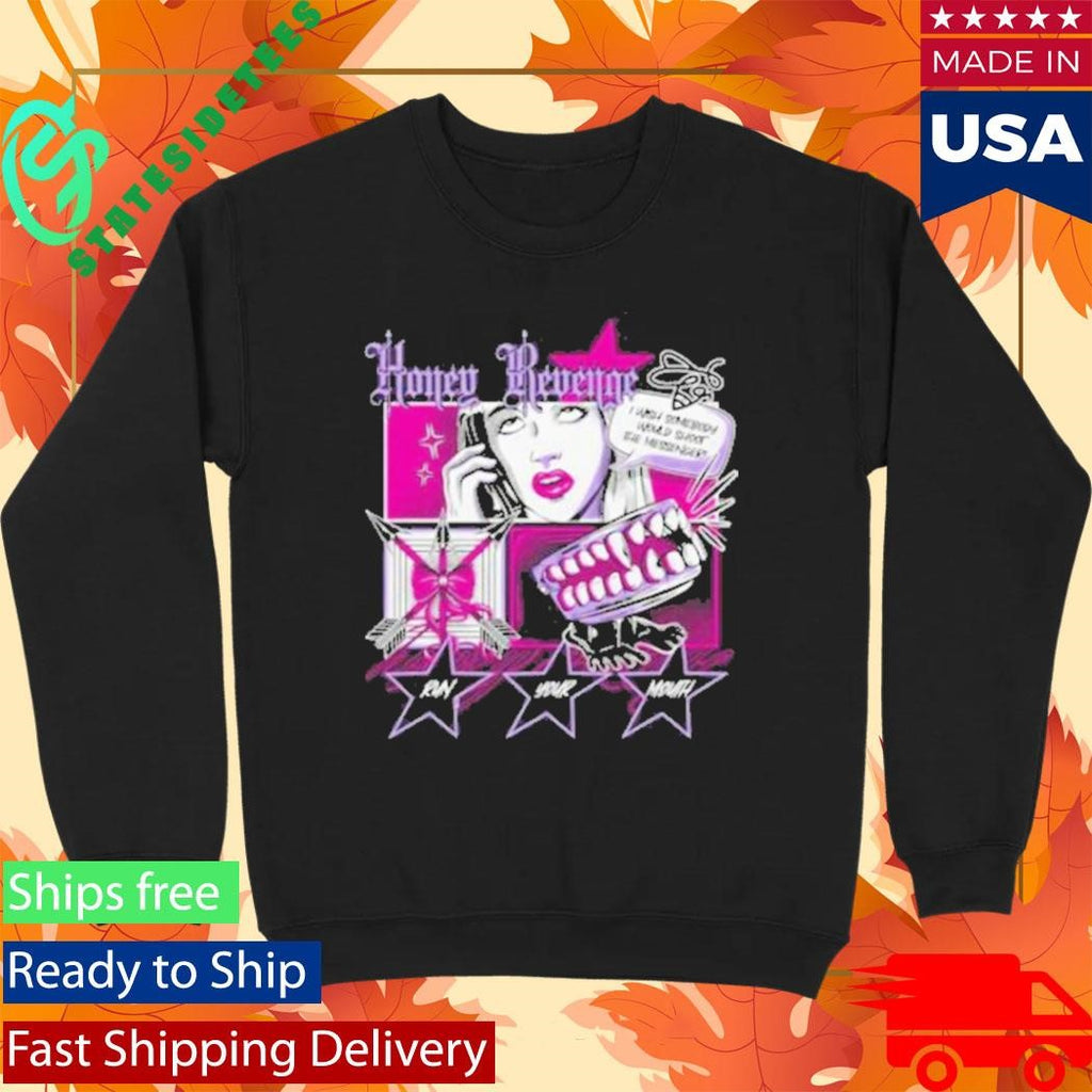 Honey Revenge Comic Black Shirt