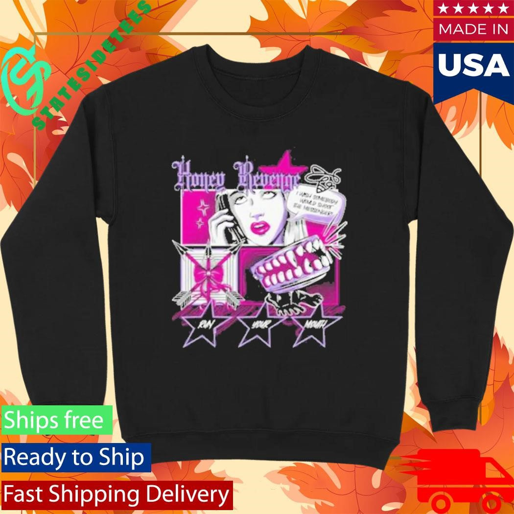 Honey Revenge Comic Black Shirt