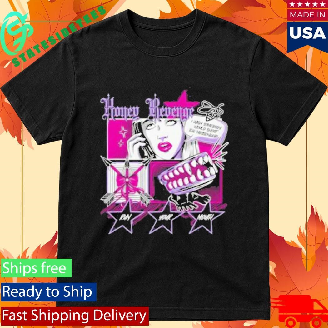 Honey Revenge Comic Black Shirt