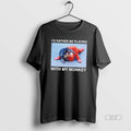 Official Id Rather Be Playing With My Monkey Punch Tee