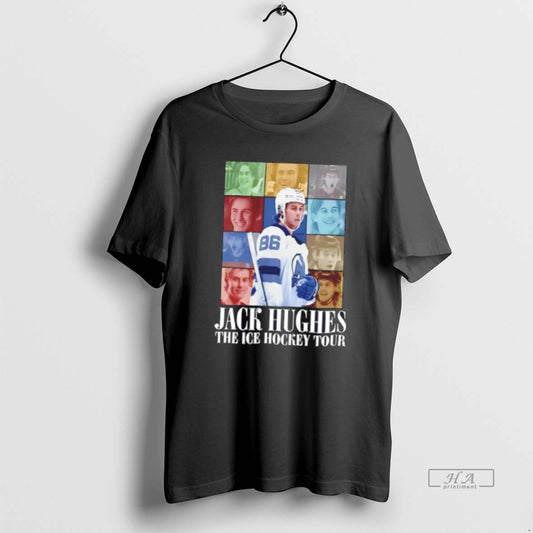 Official Jack Hughes Ice Hockey Tour Tee