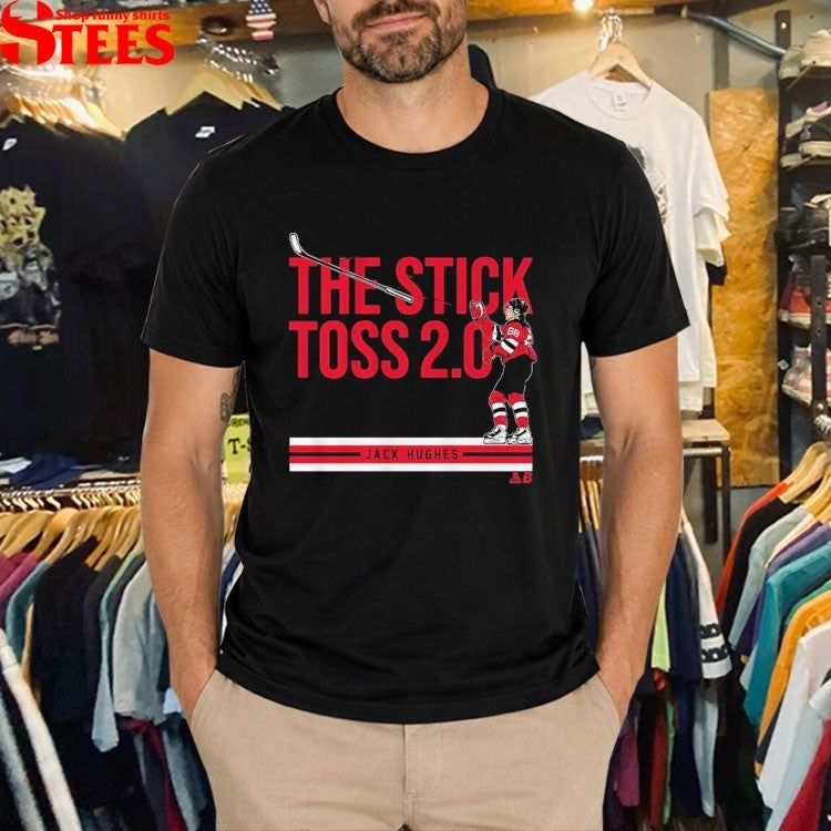 Jack Hughes The Stick Toss 2.0 New Jersey Devils Shirts