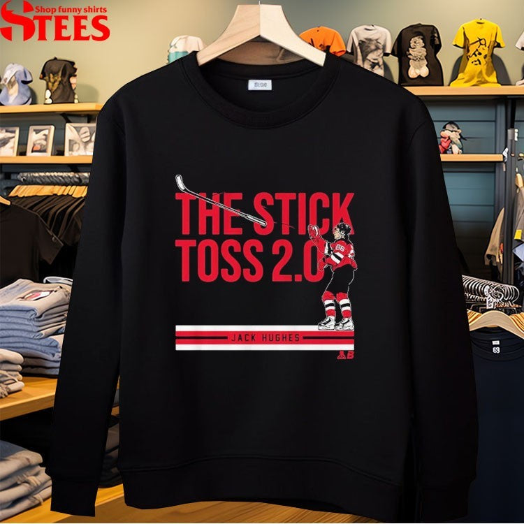 Jack Hughes The Stick Toss 2.0 New Jersey Devils Shirts