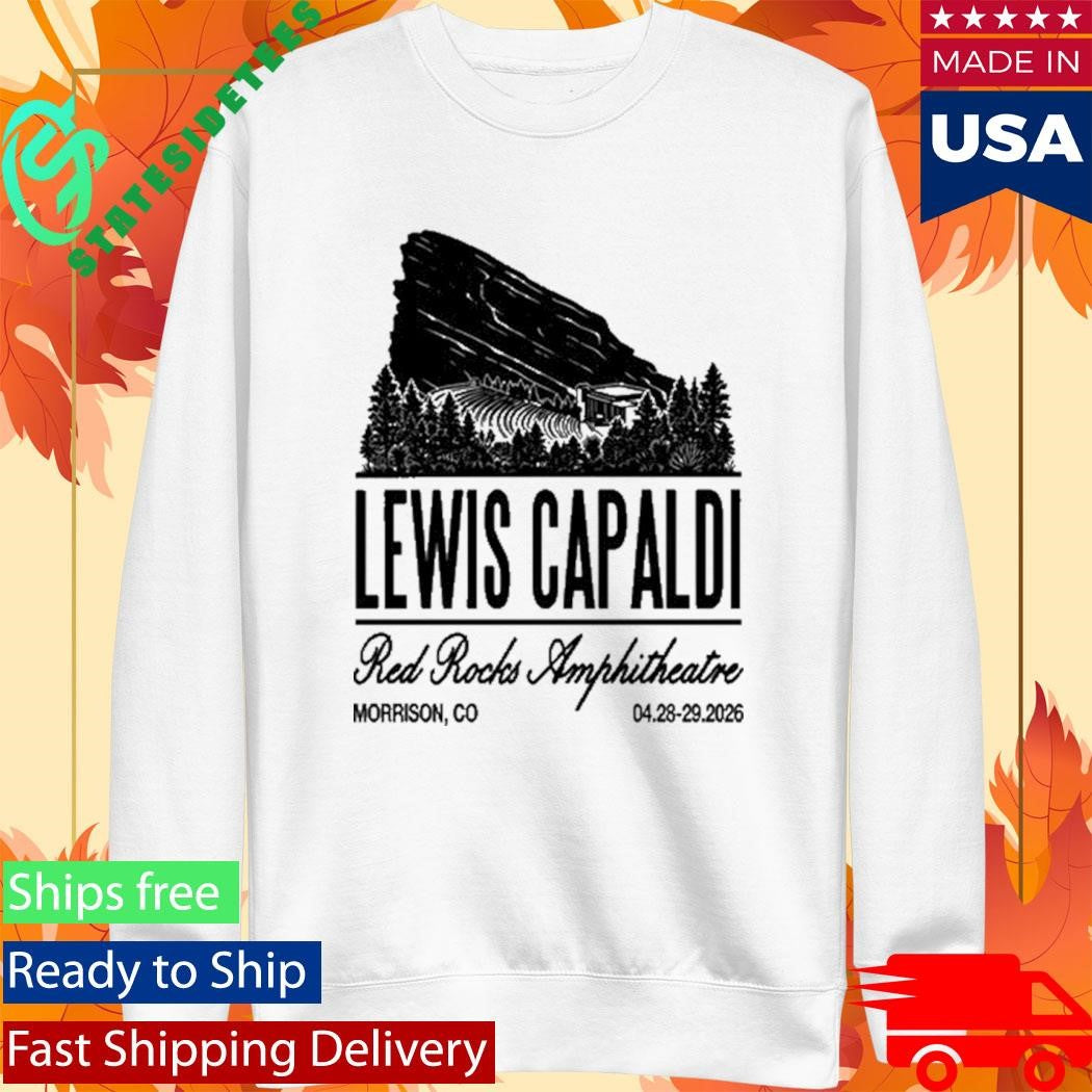 Lewis Capaldi Concert Red Rocks April 28 29 2026 Shirt