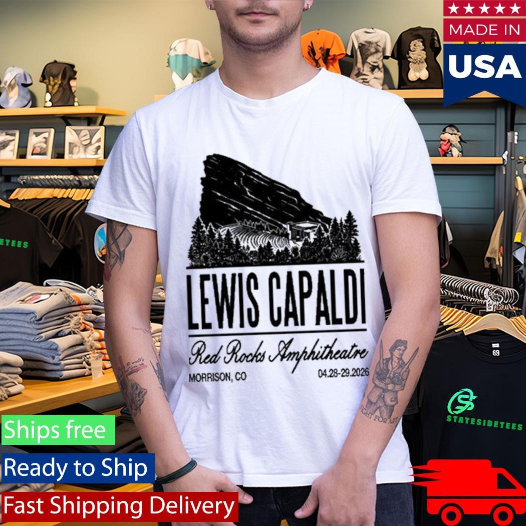 Lewis Capaldi Concert Red Rocks April 28 29 2026 Shirt