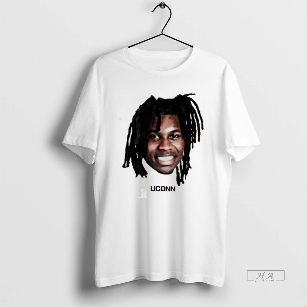 Official Malachi Smith Uconn Huskies Big Head Tee