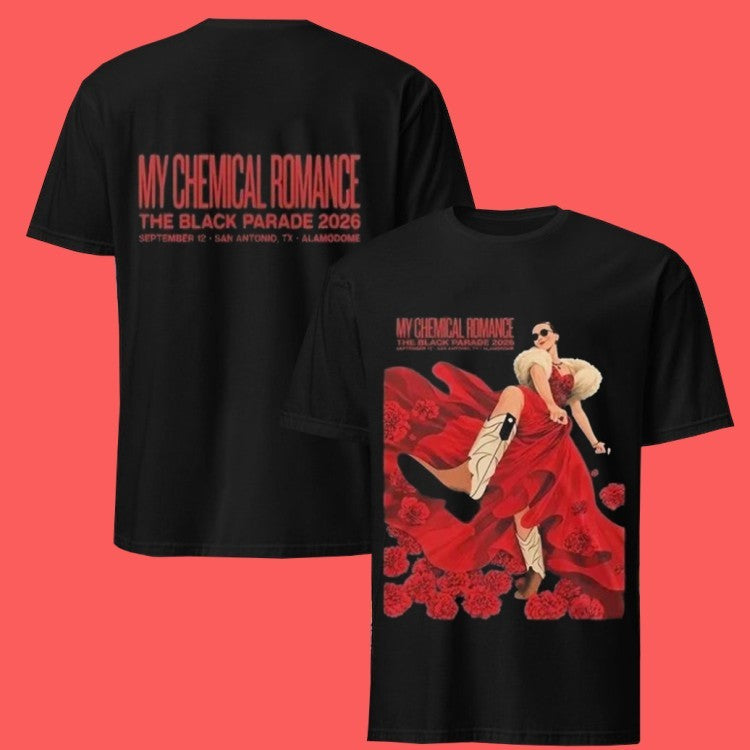 My Chemical Romance Merch The Black Parade 2026 San Antonio Texas Alamodome Shirt