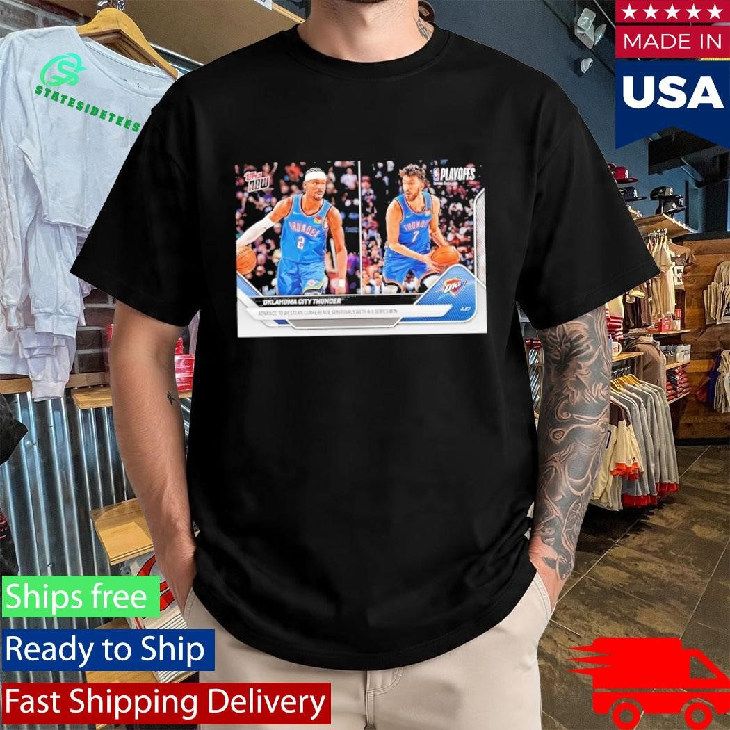 Oklahoma City Thunder Thunder 2025 26 NBA Topps NOW Trading Card Shirt
