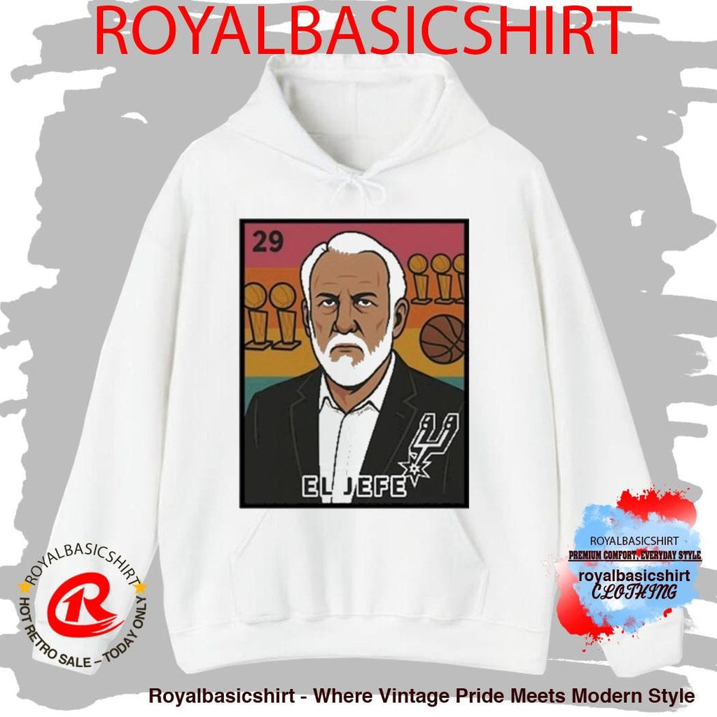 Porvida Popovich President El Jefe San Antonio Spurs Trophy Shirt