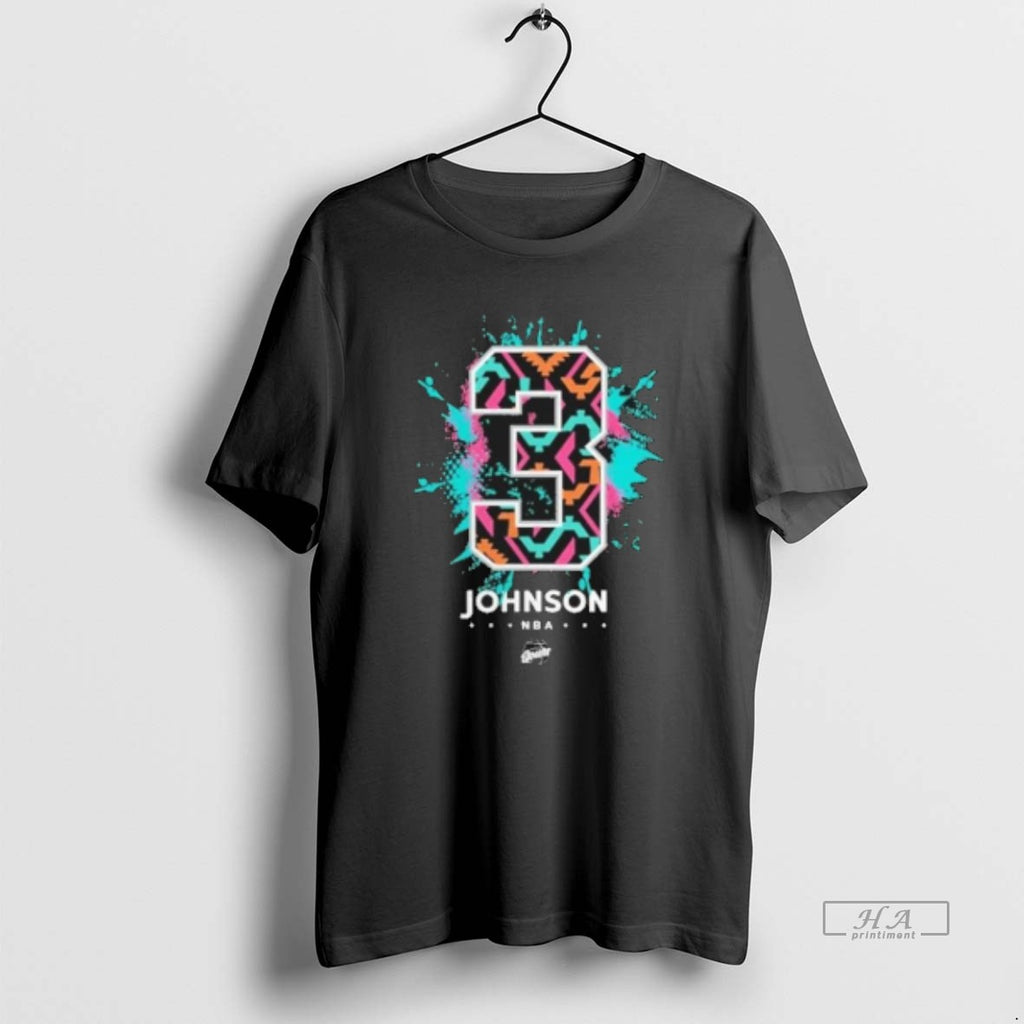 Official San Antonio Spurs 2025 2026 City Splash Edition Johnson Name And Number