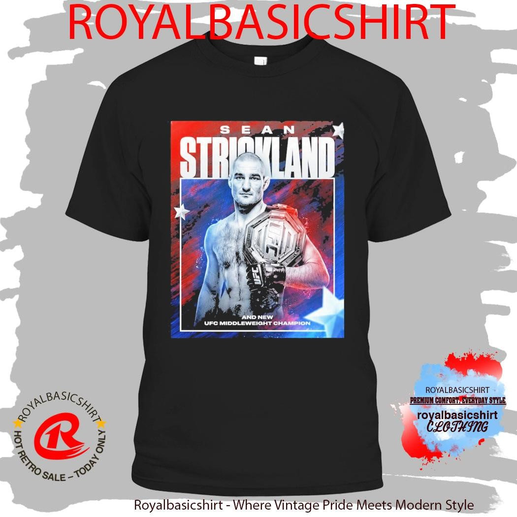 Sean Strickland UFC Middleweight Champion 2026 Official Shirt