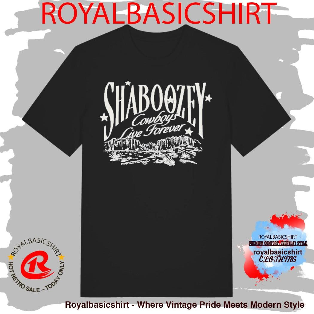 Shaboozey Cowboys Live Forever Mountains Shirt