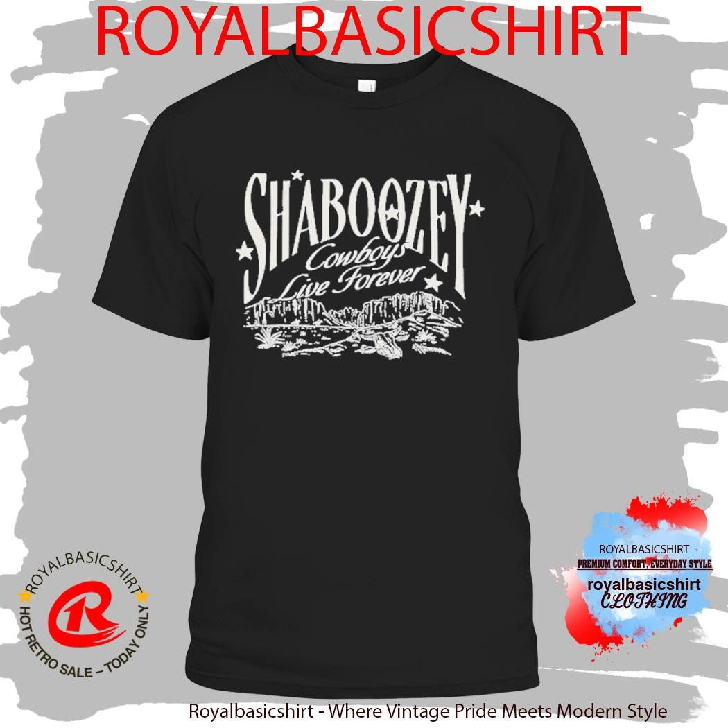 Shaboozey Cowboys Live Forever Mountains Shirt